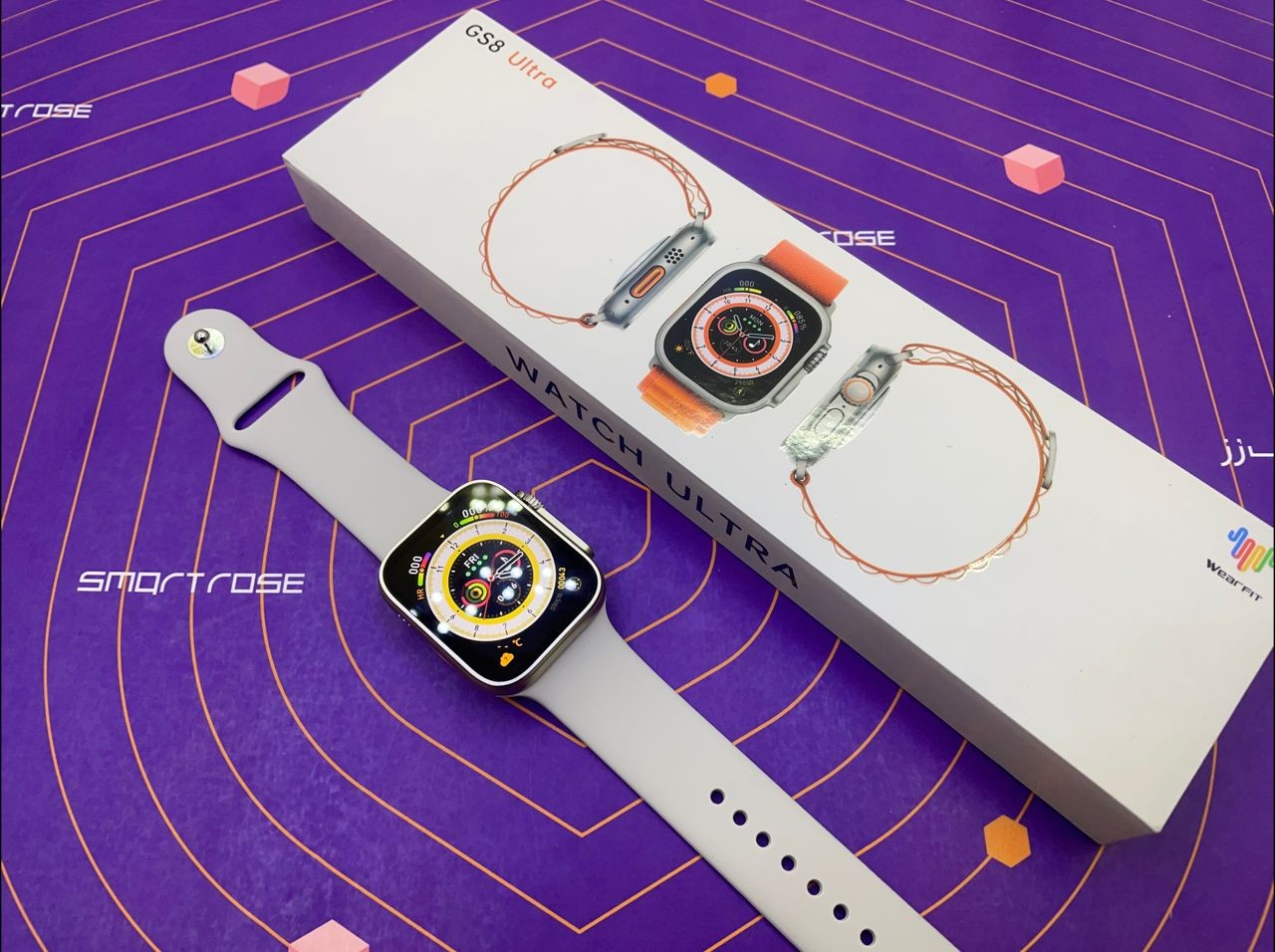 ساعت هوشمند طرح اپل واچ اولترا مدل GS8 ULTRA اصلی و با گارانتی 1 ساله اسمارت رز + هدیه