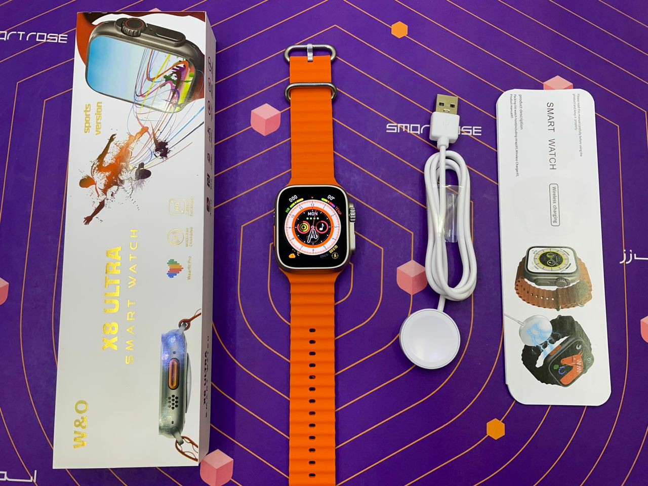ساعت هوشمند طرح اپل واچ اولترا مدل X8 ULTRA اصلی و با گارانتی 1 ساله اسمارت رز + هدیه