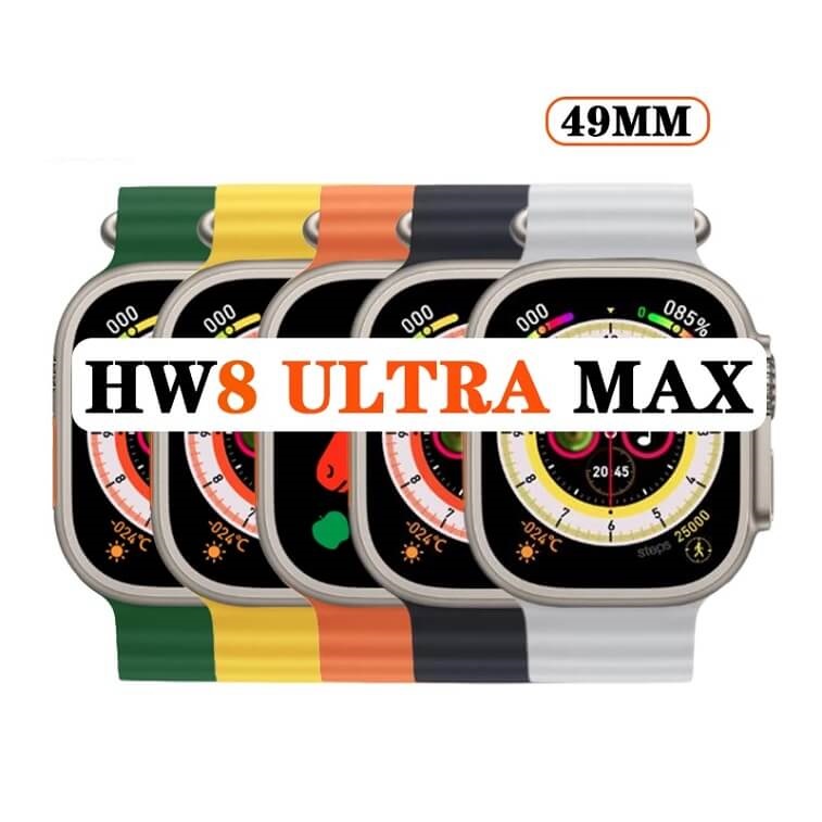 供え HW8 Ultla max 49mm 数量限定ブラックオレンジバンド2本セット 