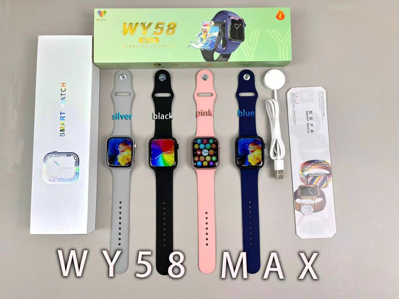 ساعت هوشمند طرح اپل واچ سری 8 مدل WY58 MAX
