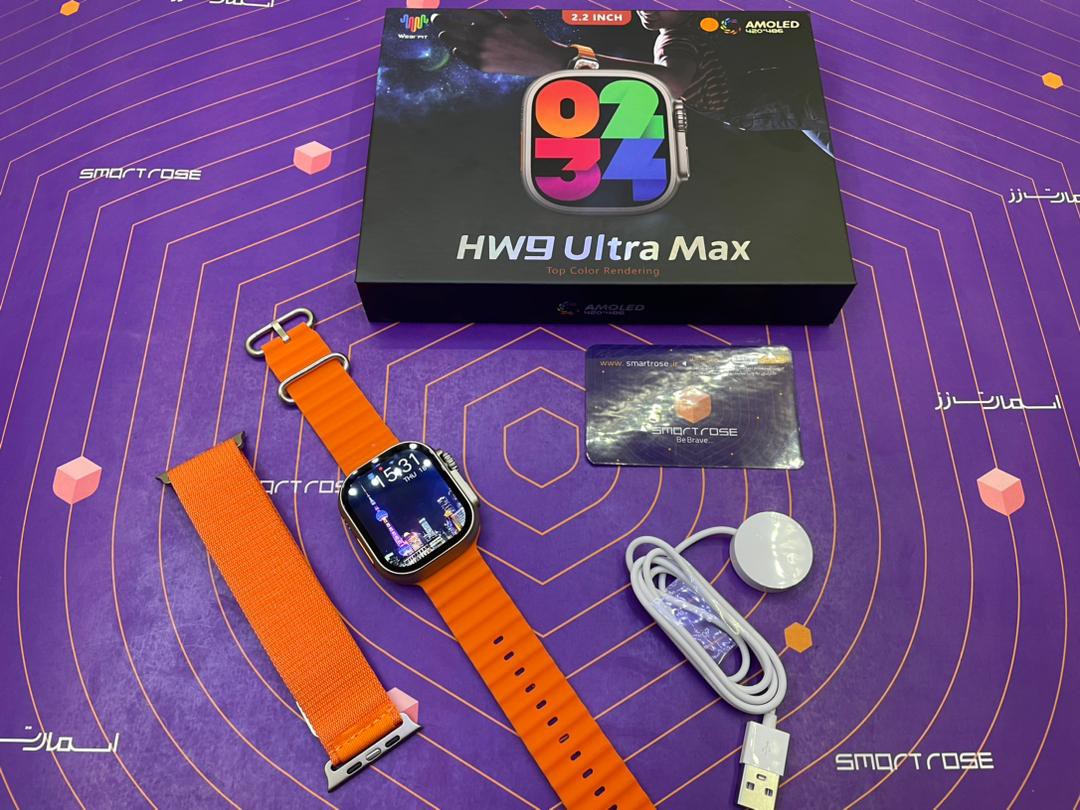 ساعت هوشمند طرح اپل واچ اولترا مدل HW9 ULTRA MAX