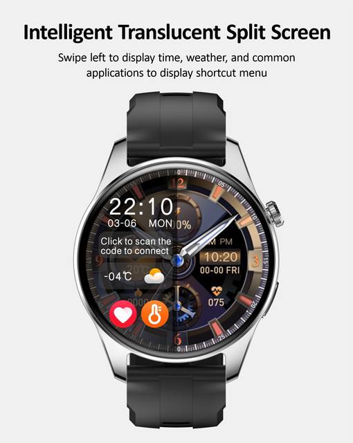 ساعت هوشمند صفحه گرد مدل HK4 HERO با صفحه نمایش AMOLED و هوش مصنوعی chatGBT